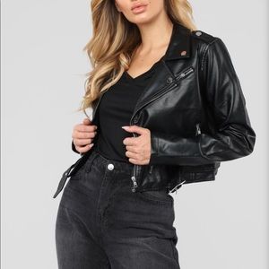 Faux Leather Jacket